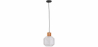 Buy Wood and Glass Ceiling Lamp - Design Pendant Lamp - Bumba White 60241 - in the EU