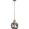 Buy Pendant lamp in modern style, wood and glass - Bumba Smoke 60241