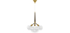 Buy Lámpara de Techo Bolas de Cristal  - Lámpara Colgante de Diseño - Glaub Brown 60405 at Privatefloor