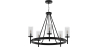 Buy Chandelier Ceiling Lamp Vintage Style in Metal - Loney Black 60406 - in the EU