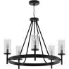 Buy Chandelier Ceiling Lamp Vintage Style in Metal - Loney Black 60406