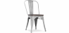 Buy Dining Chair Stylix Industrial Design Metal and Dark Wood - New Edition Steel 60124 home delivery