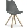 Buy Dining Chair Denisse Scandi style Premium Design with cushion  Dark grey 58292