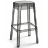 Buy Bar Stool Victoria Queen  - 75cm - Design Transparent Light grey 29571