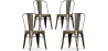 Buy Pack of 4 Dining Chairs - Industrial Design - New Edition - Stylix Metallic bronze 60437 - in the EU