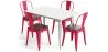 Pack Dining Table and 4 Dining Chairs Industrial Design - New Edition - Bistrot Stylix image 9