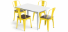 Buy Pack Dining Table and 4 Dining Chairs Industrial Design - New Edition - Bistrot Stylix Yellow 60441 Home delivery
