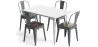 Pack Dining Table and 4 Dining Chairs Industrial Design - New Edition - Bistrot Stylix image 9