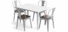 Buy Pack Dining Table and 4 Dining Chairs Industrial Design - New Edition - Bistrot Stylix Light grey 60441 at Privatefloor