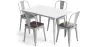 Pack Dining Table and 4 Dining Chairs Industrial Design - New Edition - Bistrot Stylix image 9