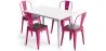 Pack Dining Table and 4 Dining Chairs Industrial Design - New Edition - Bistrot Stylix image 9