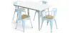 Pack Dining Table and 4 Dining Chairs with Armrests Industrial Design - New Edition - Bistrot Stylix image 9