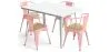 Pack Dining Table and 4 Dining Chairs with Armrests Industrial Design - New Edition - Bistrot Stylix image 9