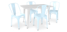 Buy Pack Dining Table and 4 Dining Chairs Industrial Design - New Edition- Bistrot Stylix Light blue 60129 Home delivery
