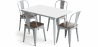 Buy Pack Dining Table and 4 Dining Chairs Industrial Design - New Edition - Bistrot Stylix Silver 60441 Home delivery