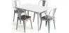 Pack Dining Table and 4 Dining Chairs Industrial Design - New Edition - Bistrot Stylix image 9