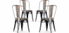 Buy Pack of 4 Dining Chairs - Industrial Design - New Edition - Stylix Metallic bronze 60449 - in the EU