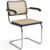 Dining Chair with Armrests - Vintage Design - Wood and Rattan - Bruna image 9