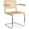 Dining Chair with Armrests - Vintage Design - Wood and Rattan - Bruna image 9