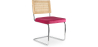 Buy Dining Chair - Upholstered in Velvet - Wood and Rattan - Martha Fuchsia 60454 in the Europe