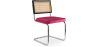 Buy Dining Chair - Upholstered in Velvet - Wood and Rattan - Hyre Fuchsia 60455 in the Europe