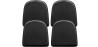 Buy Pack x4 Magnetic Cushion for Chair - Polyurethane - Stylix Black 60461 - in the EU