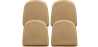 Buy Pack x4 Magnetic Cushion for Chair - Polyurethane - Stylix Light brown 60461 - prices