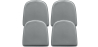 Buy Pack x4 Magnetic Cushion for Chair - Polyurethane - Stylix Grey 60461 in the Europe