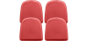 Buy Pack x4 Magnetic Cushion for Chair - Polyurethane - Stylix Red 60461 Home delivery
