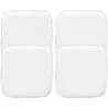 Buy Pack of 4 Magnetic Cushions for Stool - Faux Leather - Stylix White 60463