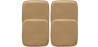 Buy Pack of 4 Magnetic Cushions for Stool - Faux Leather - Stylix Light brown 60463 at Privatefloor