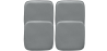 Buy Pack of 4 Magnetic Cushions for Stool - Faux Leather - Stylix Grey 60463 in the Europe