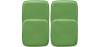 Buy Pack of 4 Magnetic Cushions for Stool - Faux Leather - Stylix Green 60463 - in the EU