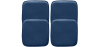 Buy Pack of 4 Magnetic Cushions for Stool - Faux Leather - Stylix Blue 60463 - prices