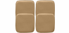 Buy Pack of 4 Magnetic Cushions for Stool - Faux Leather - Stylix Light brown 60464 - prices