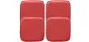 Pack of 4 Magnetic Cushions for Square Seat Chair – Faux Leather – Stylix image 9