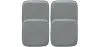 Pack of 4 Magnetic Cushions for Square Seat Chair – Faux Leather – Stylix image 9