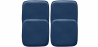 Buy Pack of 4 Magnetic Cushions for Stool - Faux Leather - Stylix Blue 60464 - prices