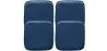 Pack of 4 Magnetic Cushions for Square Seat Chair – Faux Leather – Stylix image 9