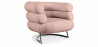Buy Designer armchair - Faux leather upholstery - Bivendun Pastel pink 16500 - prices