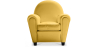 Buy Club Armchair Faux Leather Pastel yellow 54286 - prices