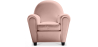Buy Club Armchair Faux Leather Pastel pink 54286 with a guarantee