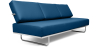 Buy Sofa Bed Kart5  (Convertible) - Faux Leather Dark blue 14621 - prices