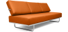 Buy Sofa Bed Kart5  (Convertible) - Faux Leather Orange 14621 Home delivery