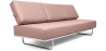 Buy Sofa Bed Kart5  (Convertible) - Faux Leather Pastel pink 14621 at Privatefloor