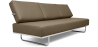 Buy Sofa Bed Kart5  (Convertible) - Faux Leather Taupe 14621 in the Europe