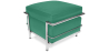 Buy  Square Footrest - Upholstered in Faux Leather - Kart Turquoise 13418 in the Europe