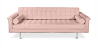 Buy Design Sofa Objective (3 seats) - Faux Leather Pastel pink 13259 - prices