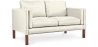 Buy Polyurethane Leather Upholstered Sofa - 2 Seater - Mordecai Ivory 13921 in the Europe