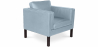 Buy Bina Design Living room Armchair  - Faux Leather Pastel blue 15440 home delivery